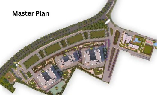 Indicative site layout for Purva Mallasandra, subject to the sanctioned plan